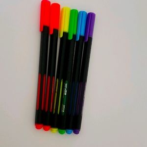 Neon rainbow 🌈 markers [ fine tip ]